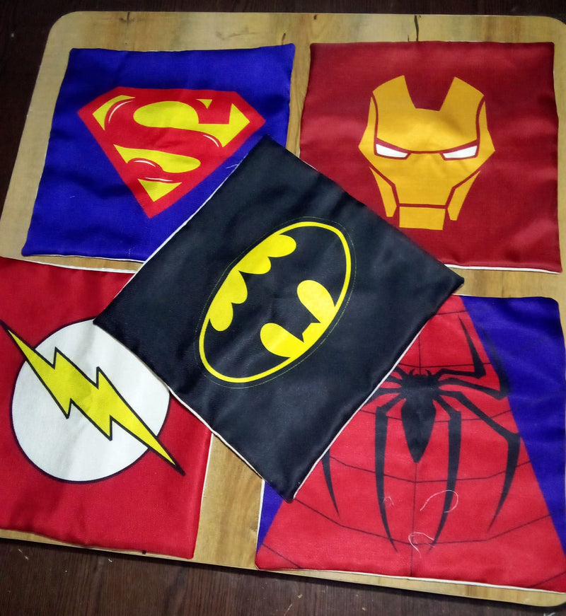 Superhero Cushion Covers Pack of 5