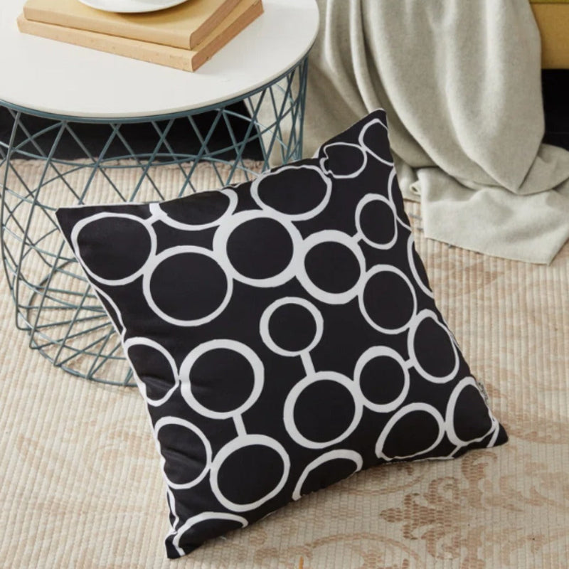 Geometric Canvas Indoor Pack of 6 (Black)