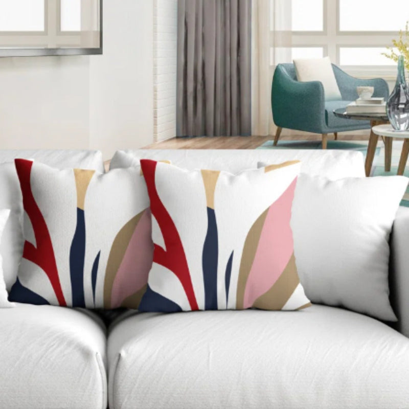 No Decorative Addition Indoor Cushion Case Pack of 2